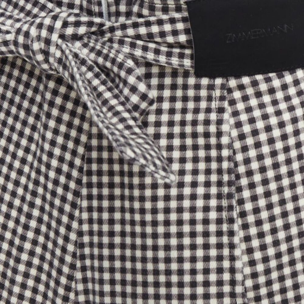 Zimmermann Gingham Print High Waisted Shorts - Picture 2 of 6